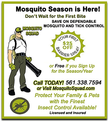 Mosquito Squad Pest Control of Deerfield Beach Kills Bugs, and Insects Coupon